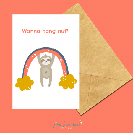 Wanna hang out sloth - Portrait