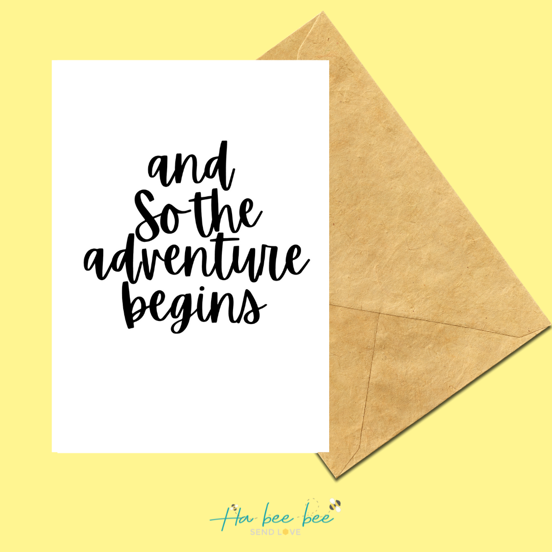 And so the adventure begins