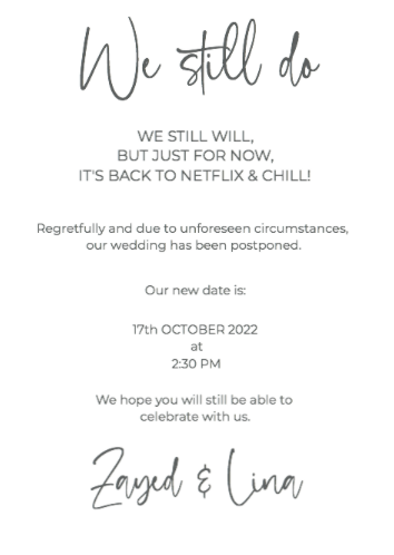 We still do - Change the date