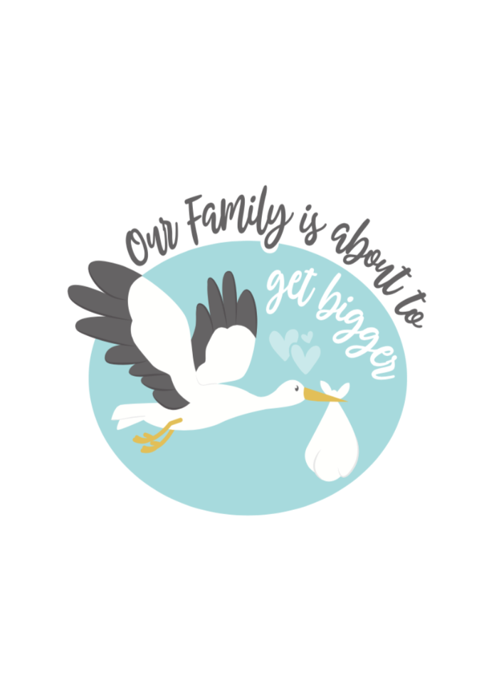 Our family is about to get bigger - Blue