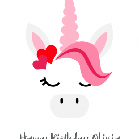 Birthday Unicorn - Pink