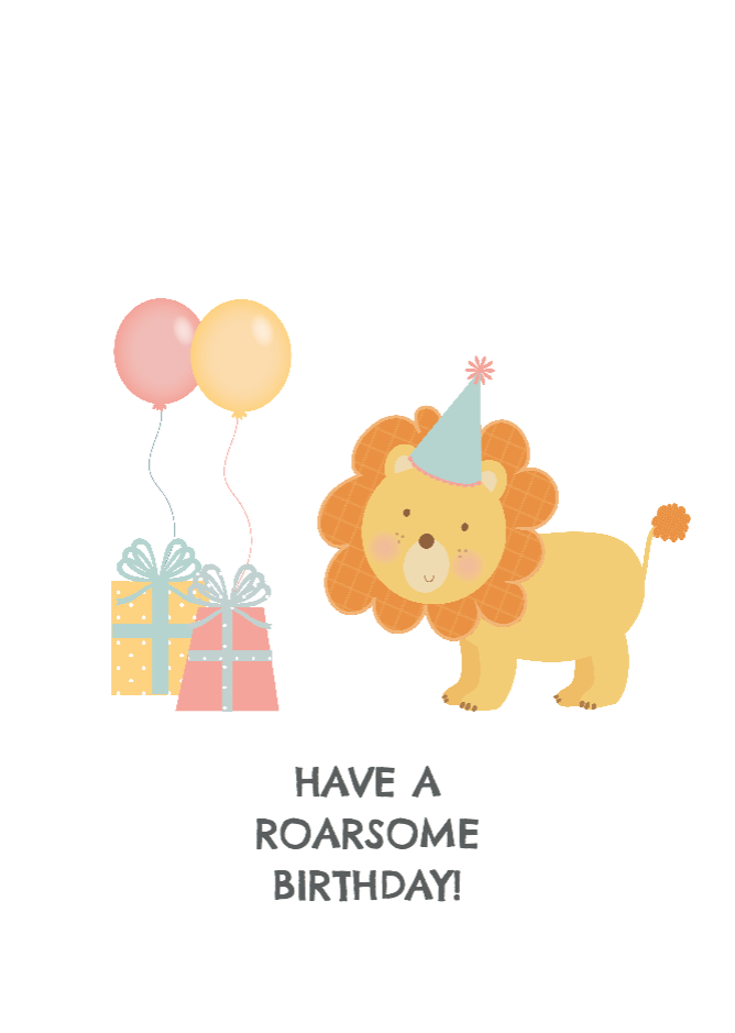 Happy Birthday Lion