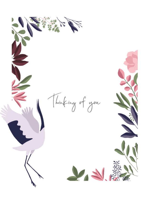 Thinking of you - Stork