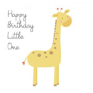 Happy Birthday Giraffe