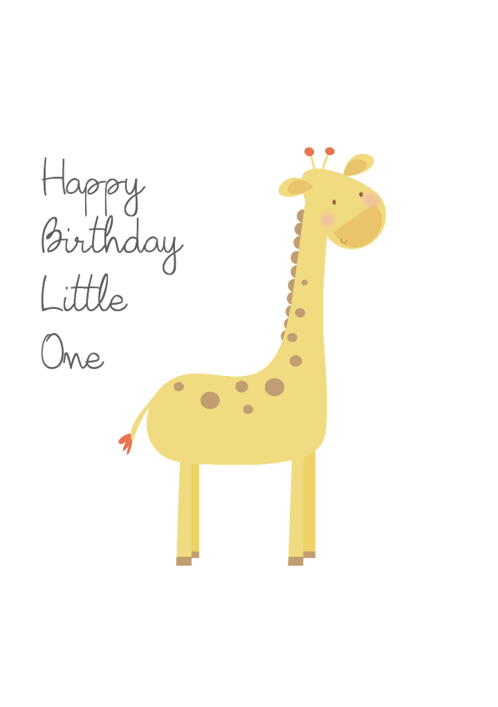 Happy Birthday Giraffe