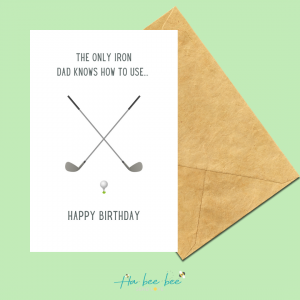 The only iron dad knows how to use