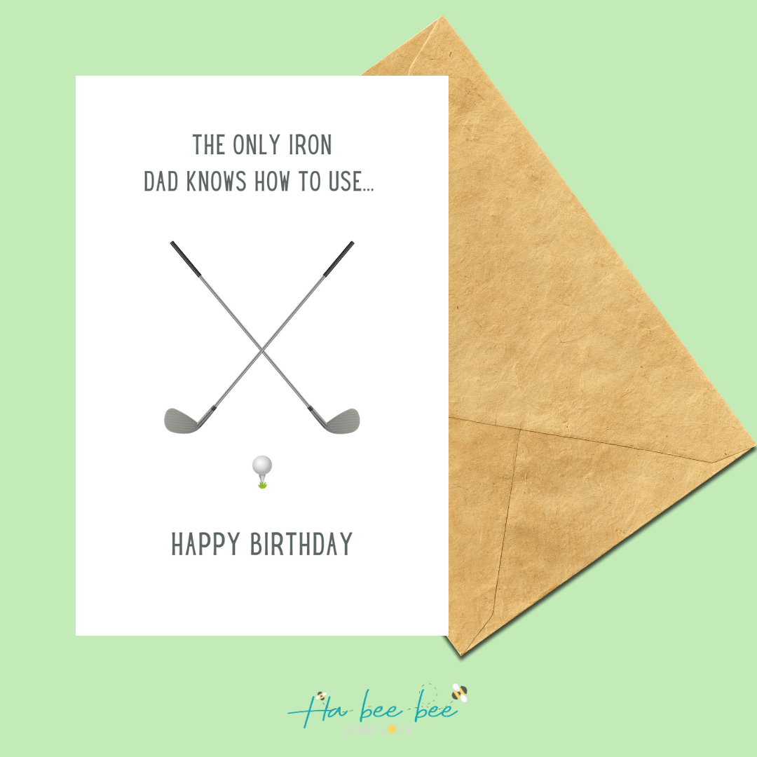 The only iron dad knows how to use