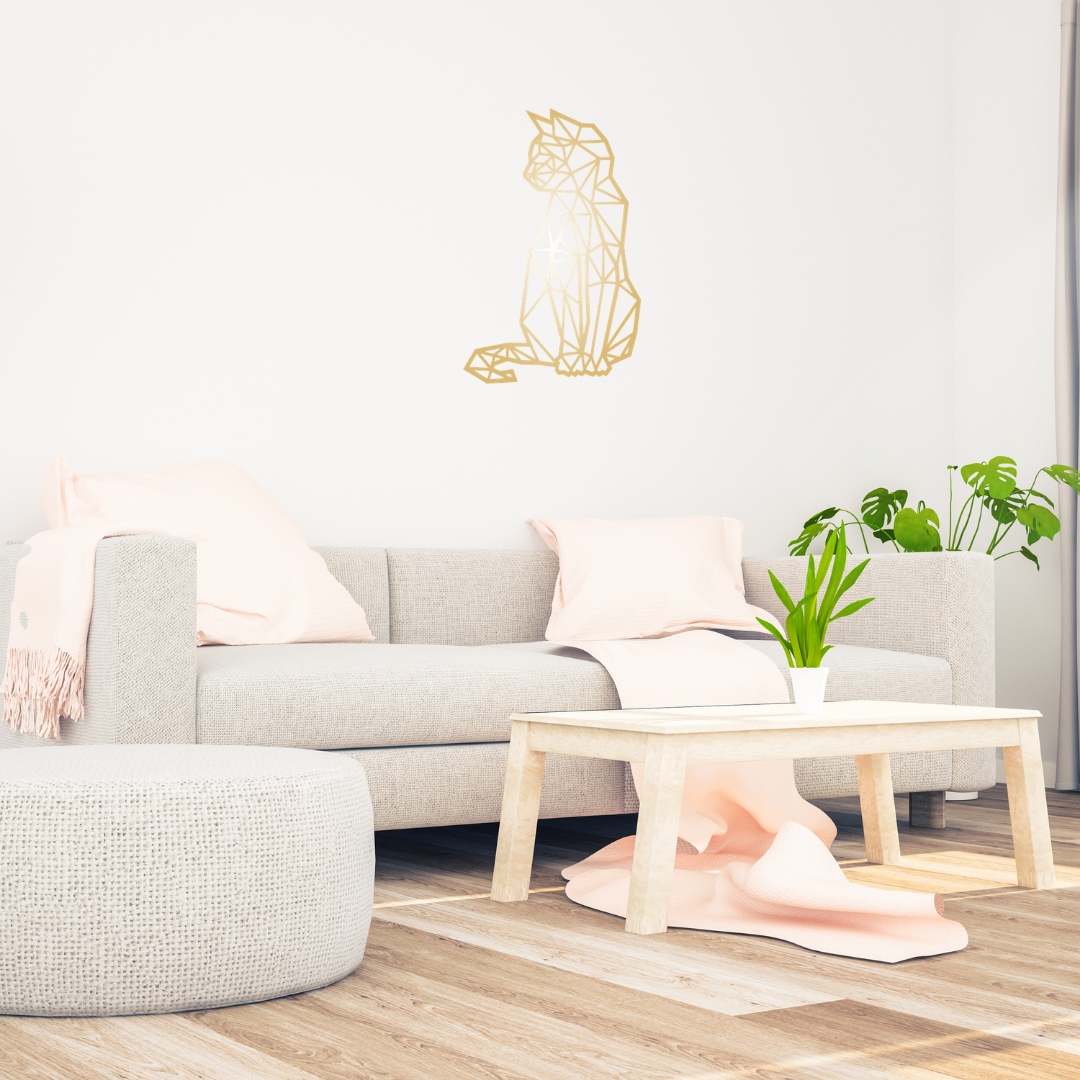 Gold - Laser Cut Cat