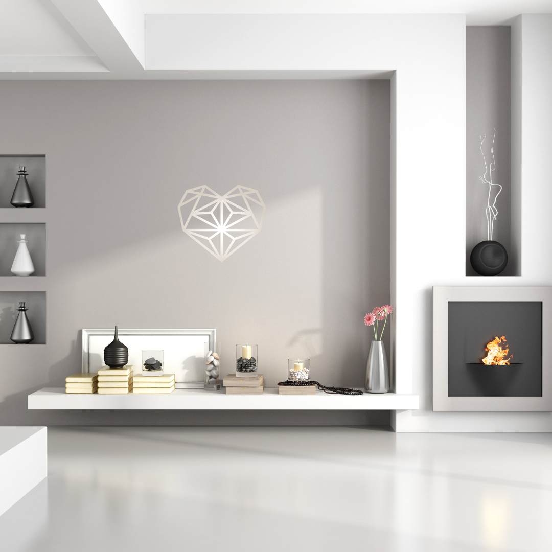 Silver - Laser Cut Heart