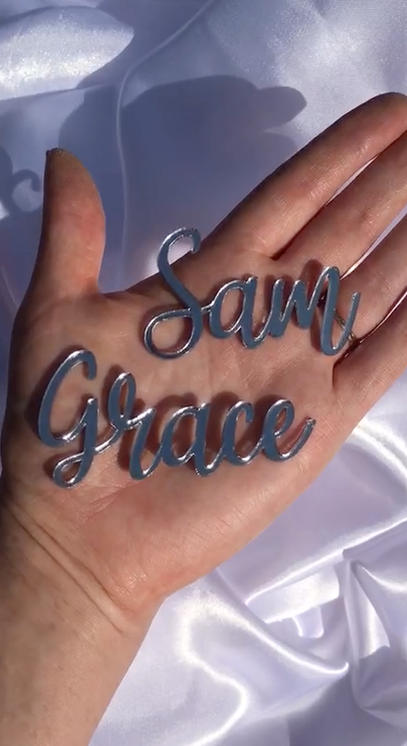 Laser Cut Name - Small
